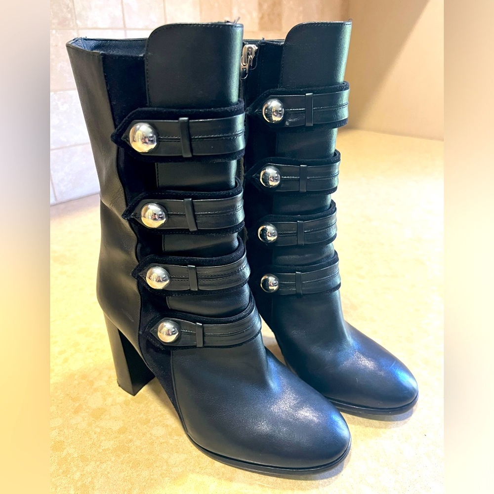 Rare Black Isabel Marant Marching Band Boots Gem